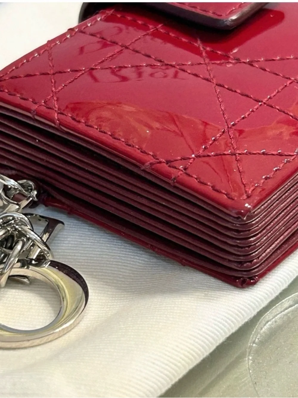 Stunning Red DIOR wallet.